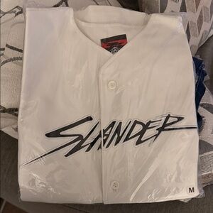 Islander White Button-Up Jersey